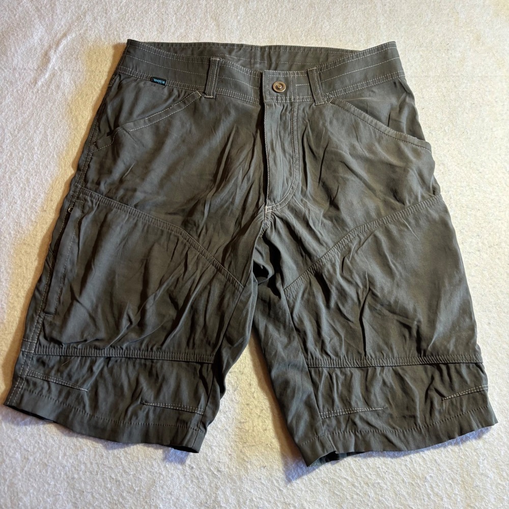 Kuhl‎ Mens Size 30 Gray Nylon Spandex Outdoor Hiking Cargo Shorts